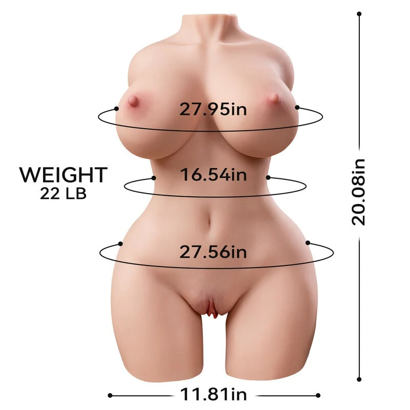 APP Controlled 24LB thrusting Sex Doll  Female Torso with Huge Breasts Fat Butt - Image 5
