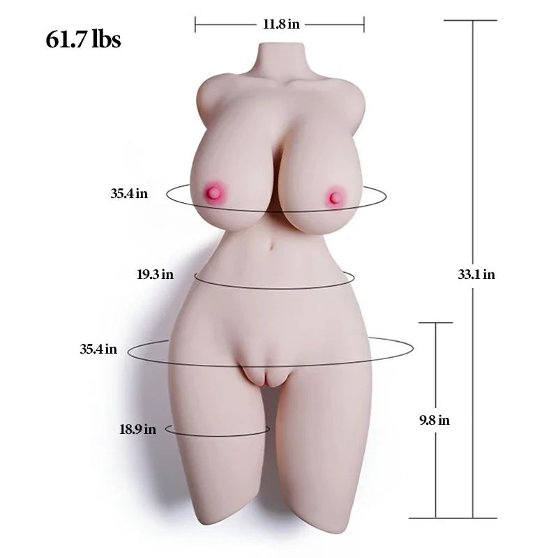 Lacey - 61.7 lbs Ultra Sexy LifeSize Sex Torso with Voluptuous Breasts - Image 2
