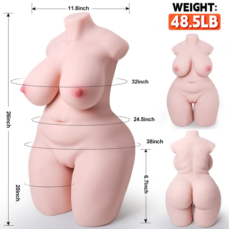 Megan - 48.5 lbs Plump Female Sex Doll Torso - Image 2
