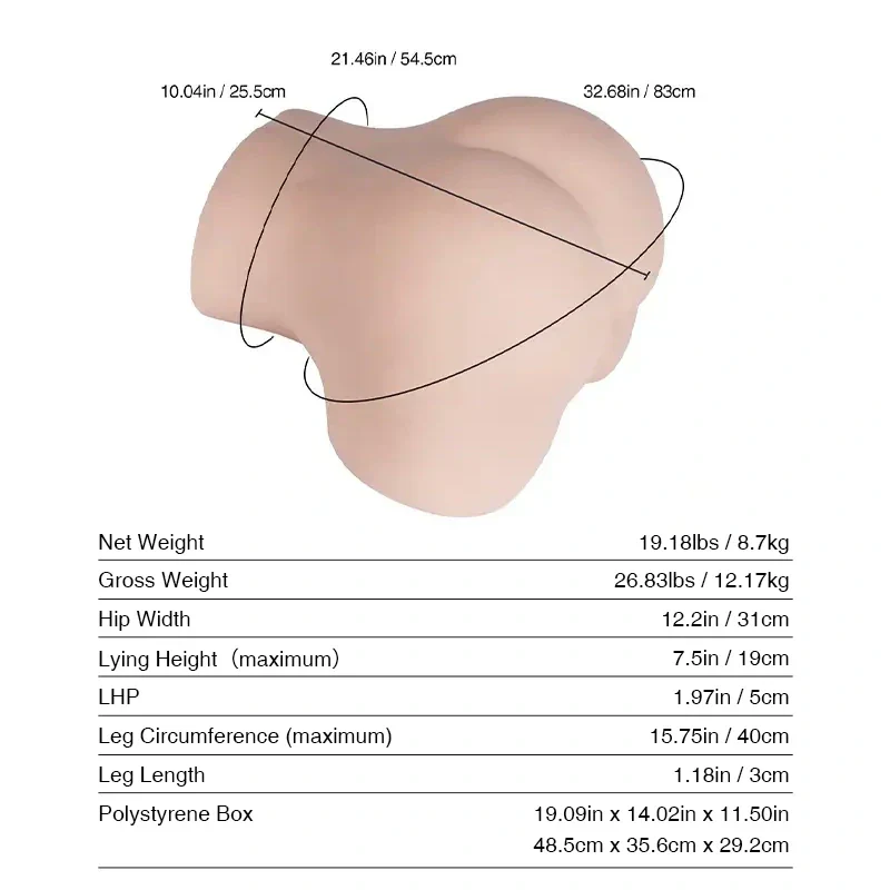 Mia: 19.2LB Jiggly Ass Removable Vagina Sex doll - Image 3