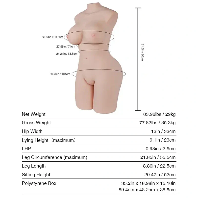 Morgpie: 63.9LB pornstar sexdoll life like sex doll with Tantabosom - Image 4