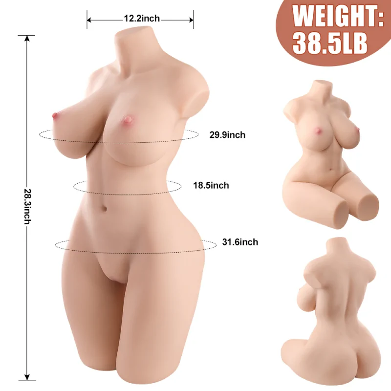 Naomi - 38.5 lbs Lifelike Female Sex Torso with Flexible Keel - Image 2