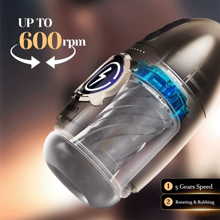 PR2 - Leten Powerful 600rpm Rotating Men Masturbator - Image 4