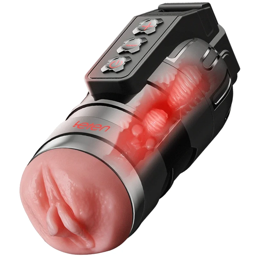 PV3 - Leten 10 Modes Vibrating Male Masturbator with APP Control – Realistic Pocket Pussy & Fleshlight Combo - Image 12