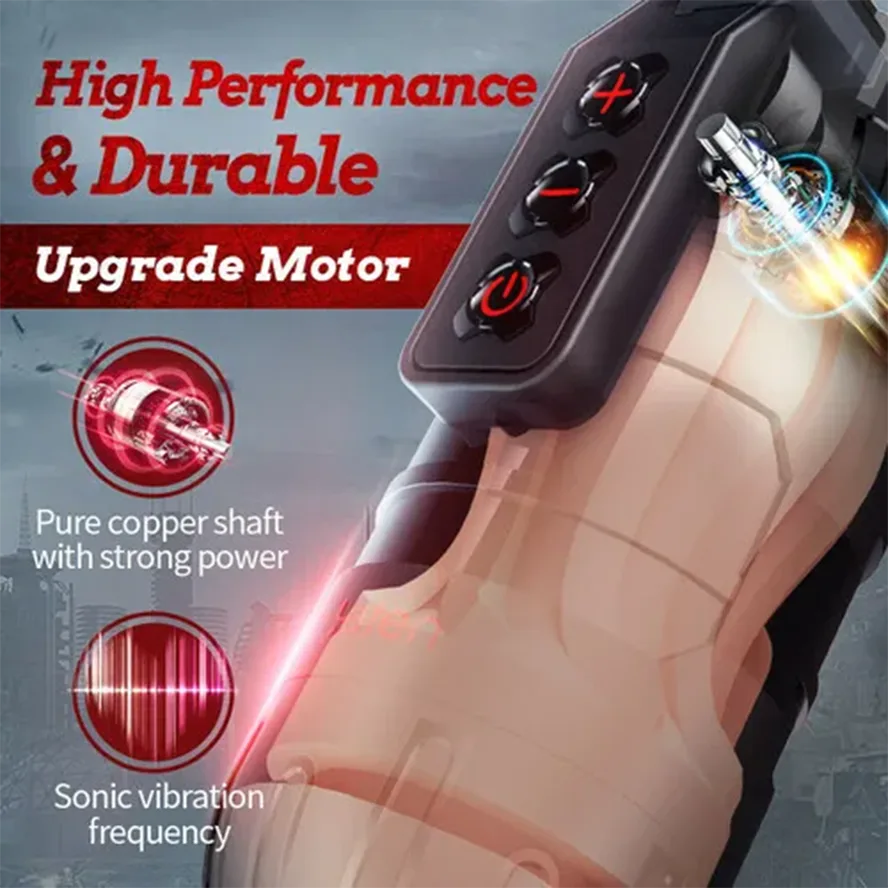 PV3 - Leten 10 Modes Vibrating Male Masturbator with APP Control – Realistic Pocket Pussy & Fleshlight Combo - Image 4
