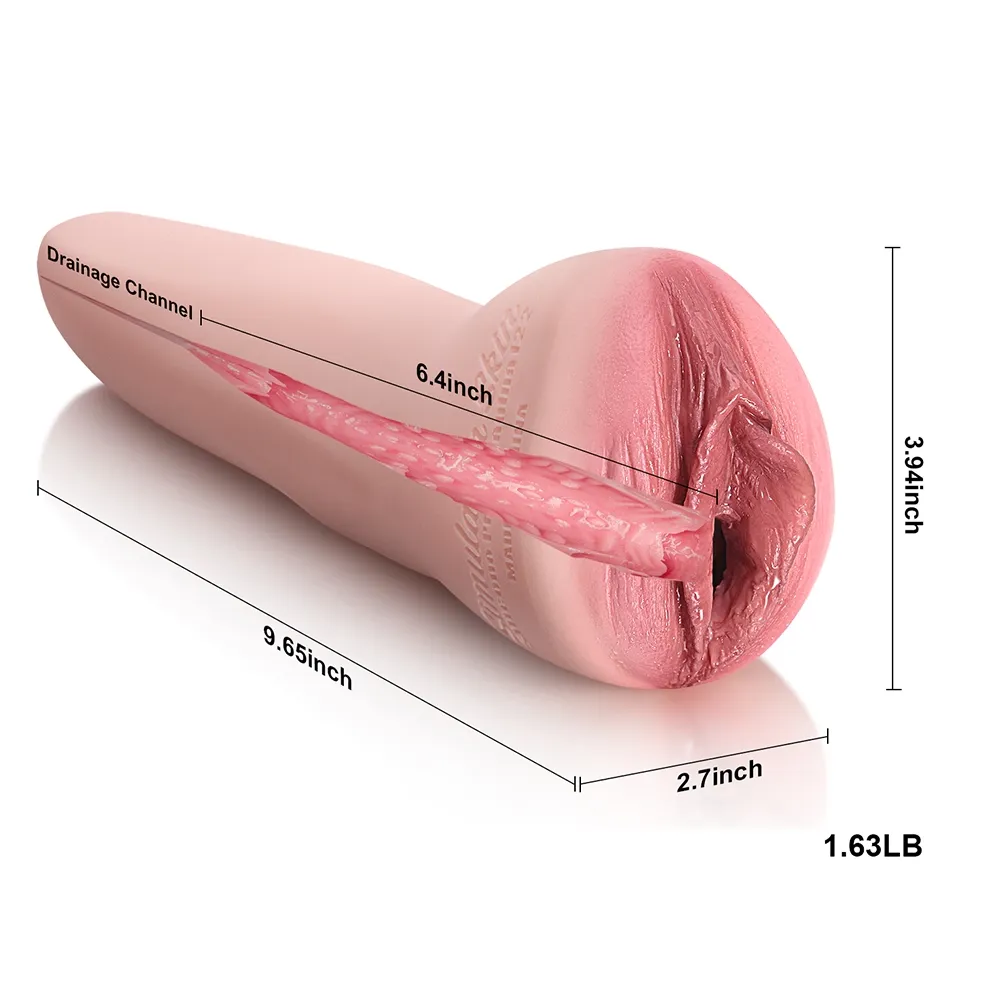 Eva : 1.63LB Silicone Realistic vagina Pocket Pussy - Image 4