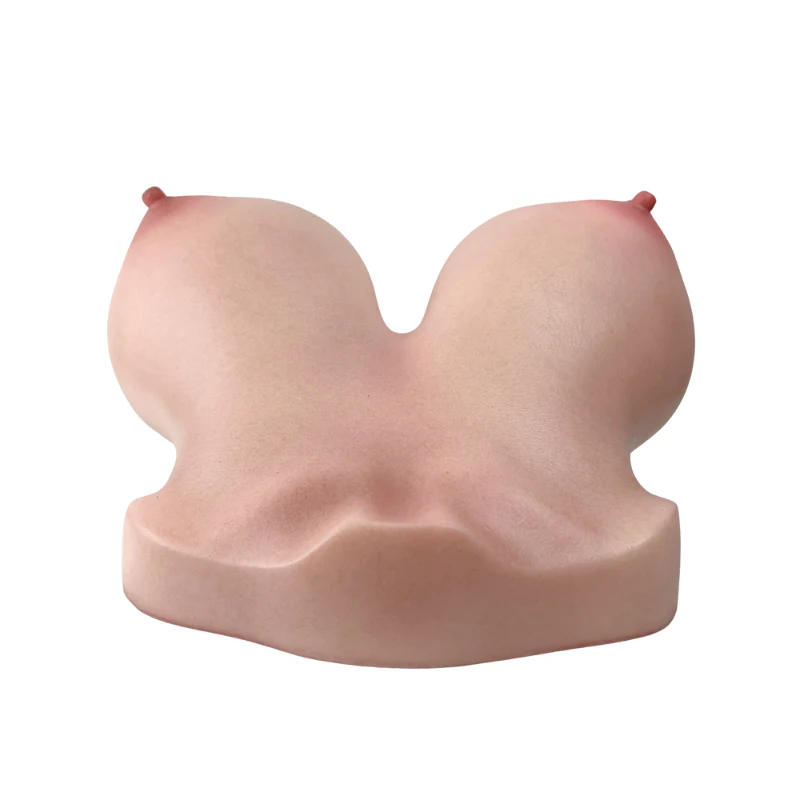 Realvagina Fake silicone Chest with Realistic Skin texture Boobs Sex Toy Lifelike Breasts Male Masturbator Stroker - Image 7
