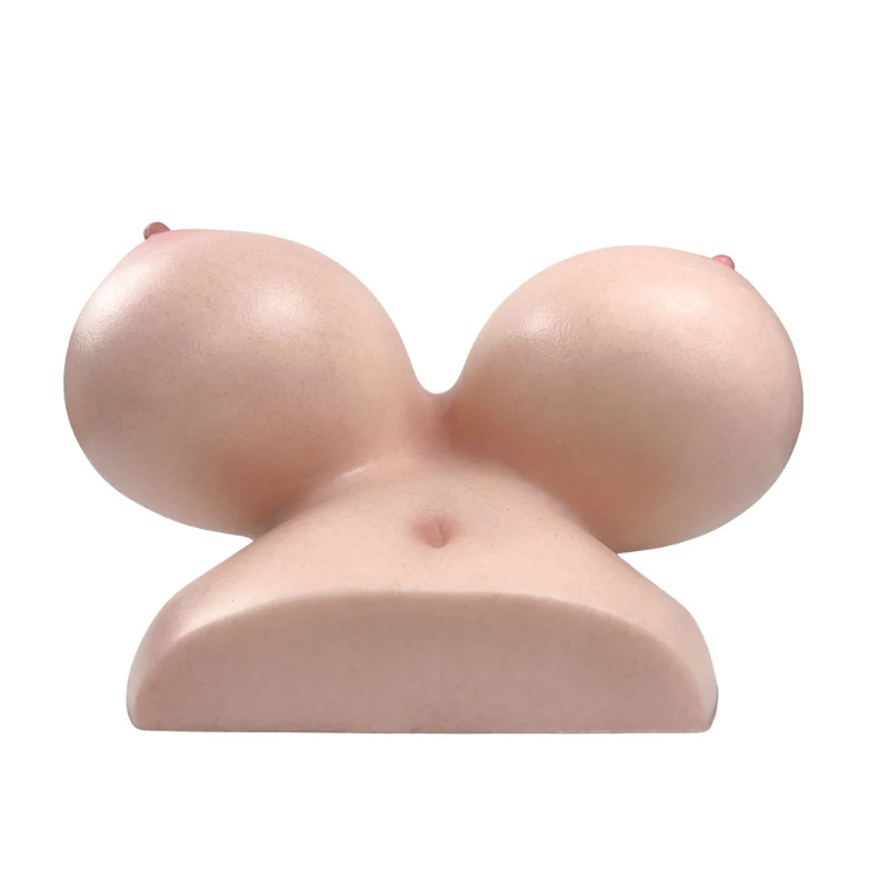 Realvagina Fake silicone Chest with Realistic Skin texture Boobs Sex Toy Lifelike Breasts Male Masturbator Stroker - Image 9