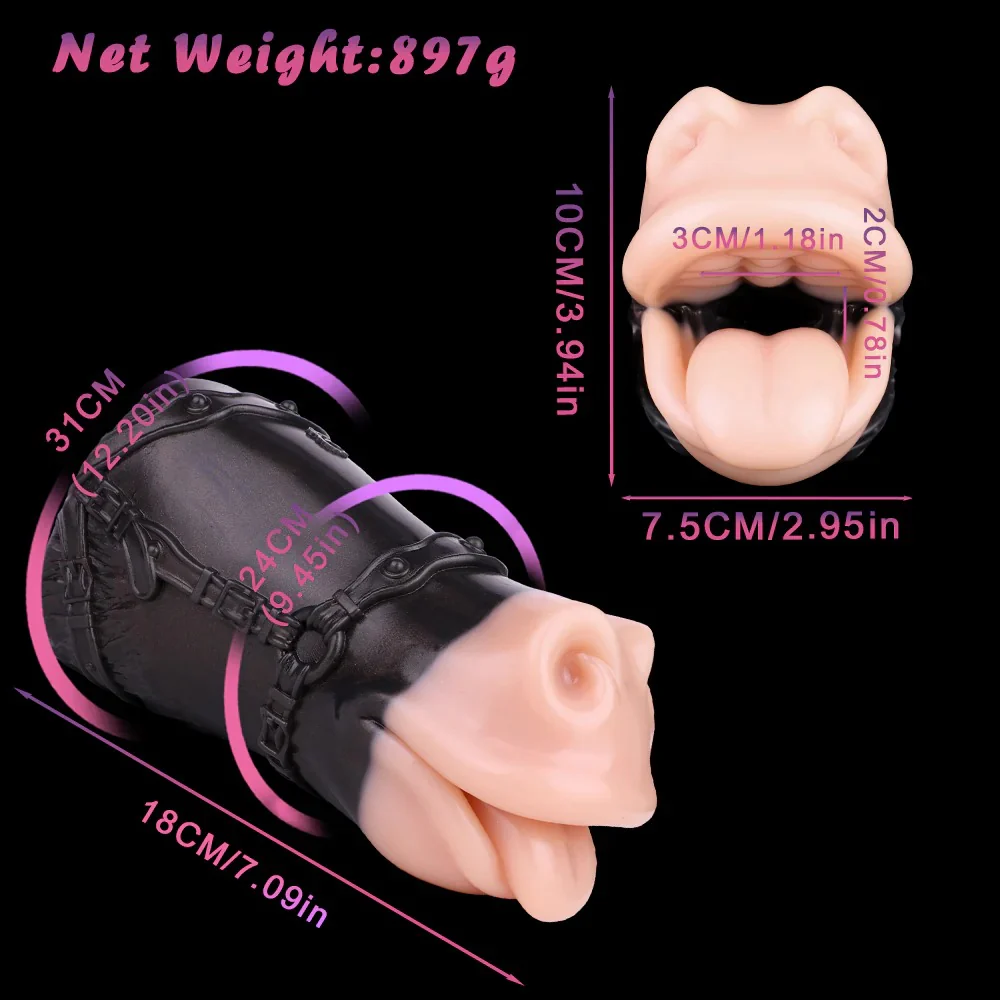RealVagina Realistic Horse Mouth Pocket Pussy Masturbator - Image 5