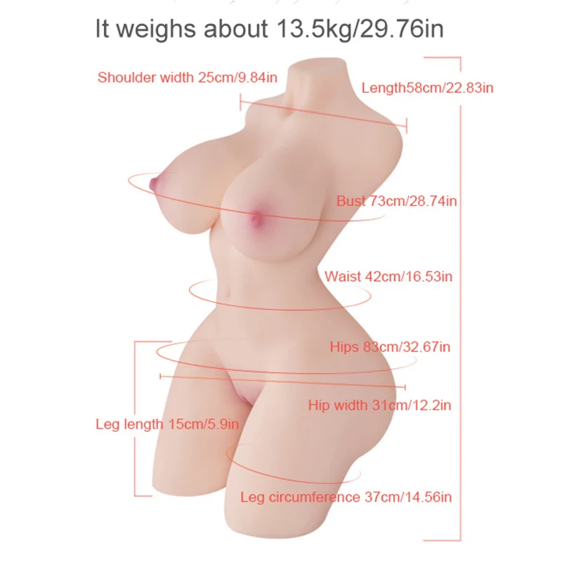 Realvagina Zenobia-29.76LB Realistic Female Vagina Half Torso Sex Toy - Image 2