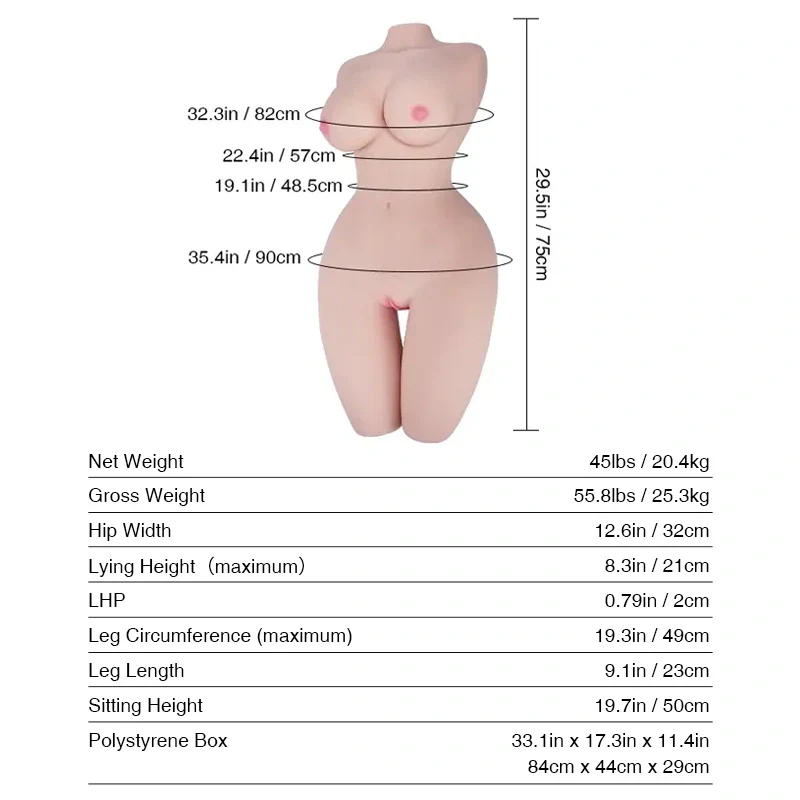 Ruka Momoto: 45LB Obokozu Japanese Sex Doll Life Size with Tantabosom - Image 4