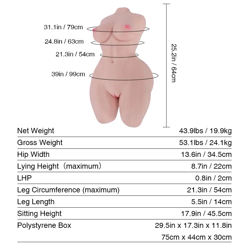 Tantaly Hannah: 43.9LB Muscular Football Girl Fit Sex Doll - Image 4