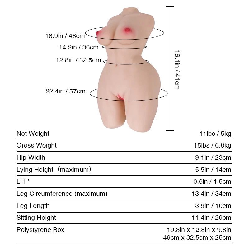 Tantaly Hannah Mini: 11LB Muscular Mini Affordable Sex Doll - Image 4
