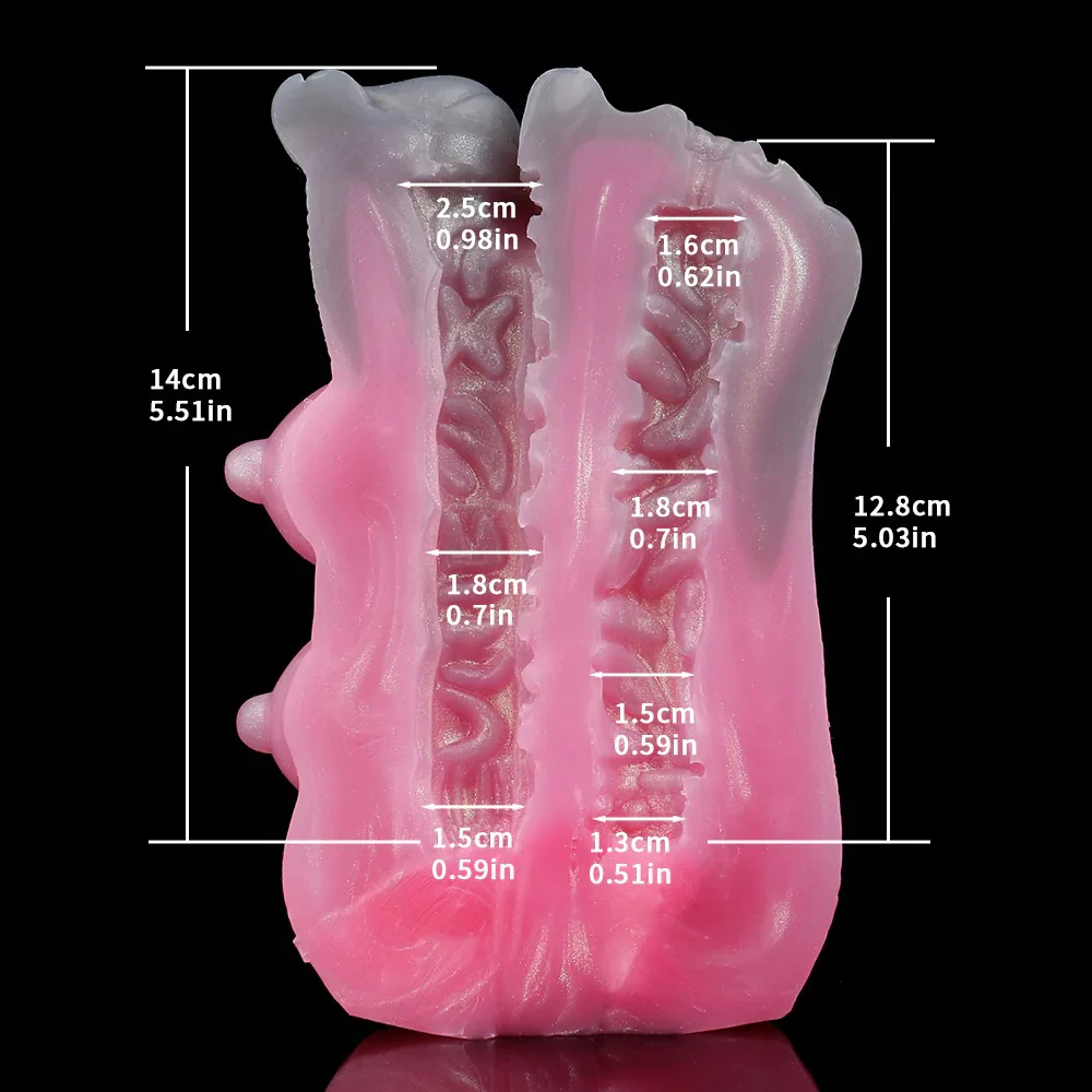Wolf Beauty Pocket Pussy Male Masturbator - Fantasy Silicone - Image 13