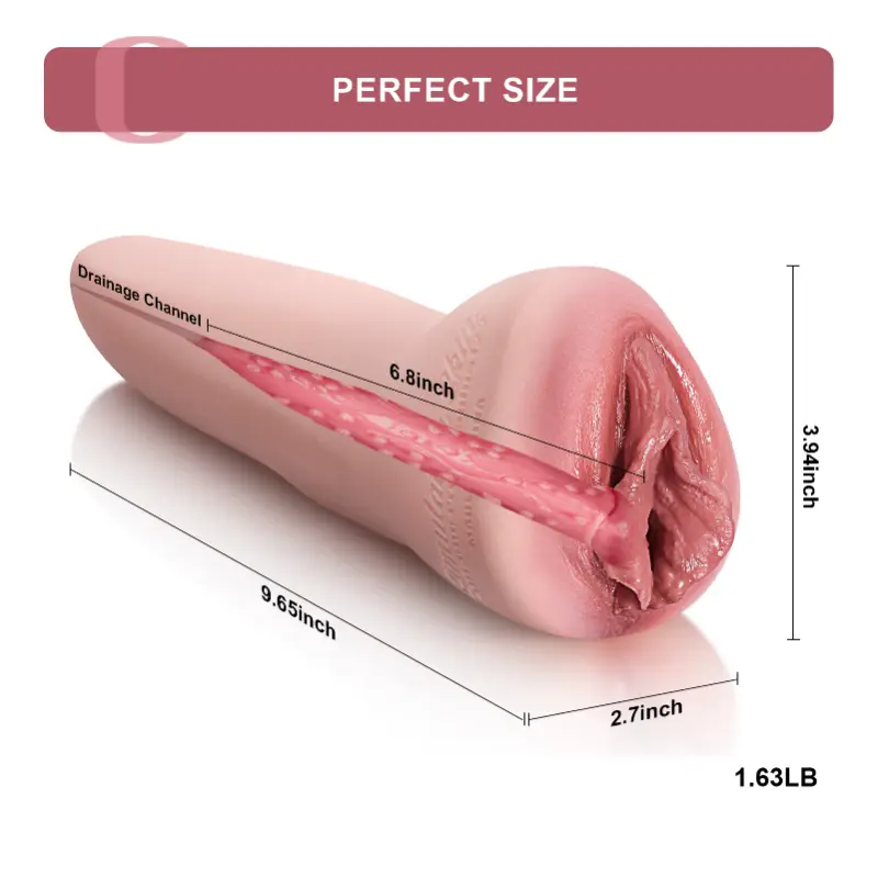 Zoe - 1.63 lbs Lifelike Silicone Pussy Masturbator with Detailed Labia Majora - Image 2